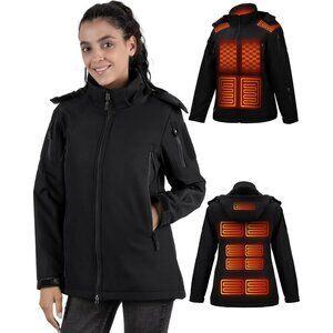 Heated Jackets for Women - 15 Heating Zones, 2025 Winter Soft Heating Coat with